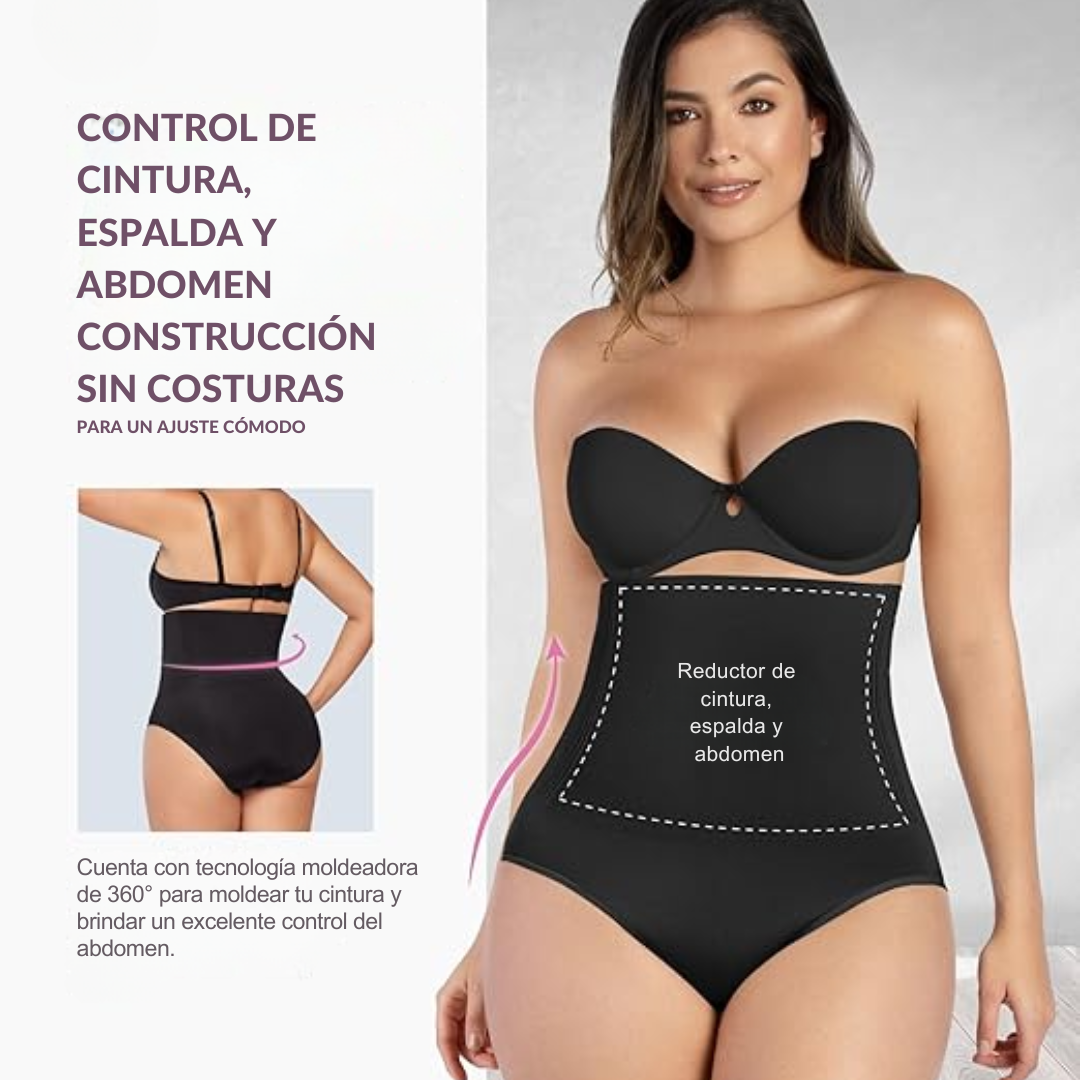 Panty Control de Abdomen Cintura Alta: Estiliza tu figura al instante sin notarse bajo la ropa ✨👙