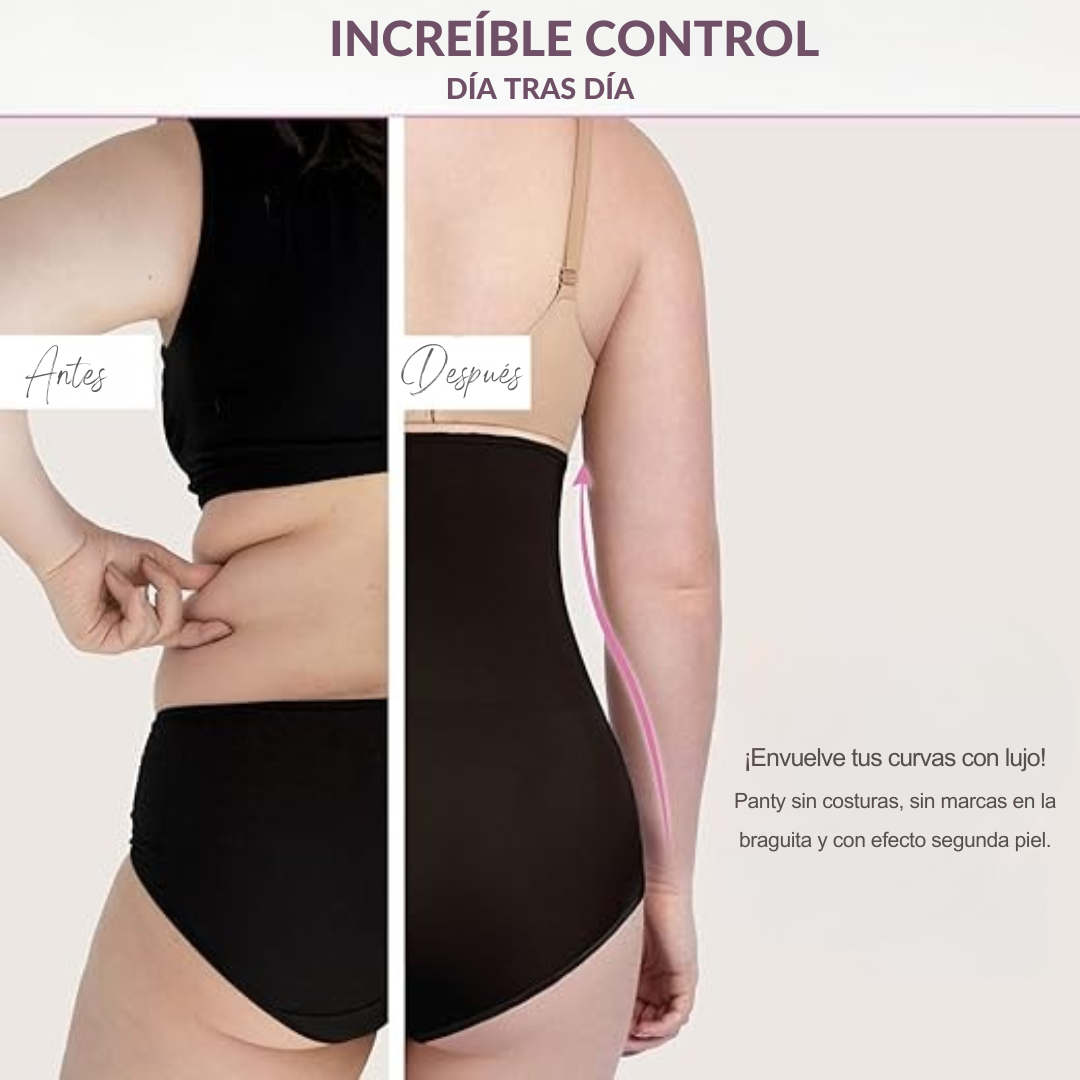 Panty Control de Abdomen Cintura Alta: Estiliza tu figura al instante sin notarse bajo la ropa ✨👙