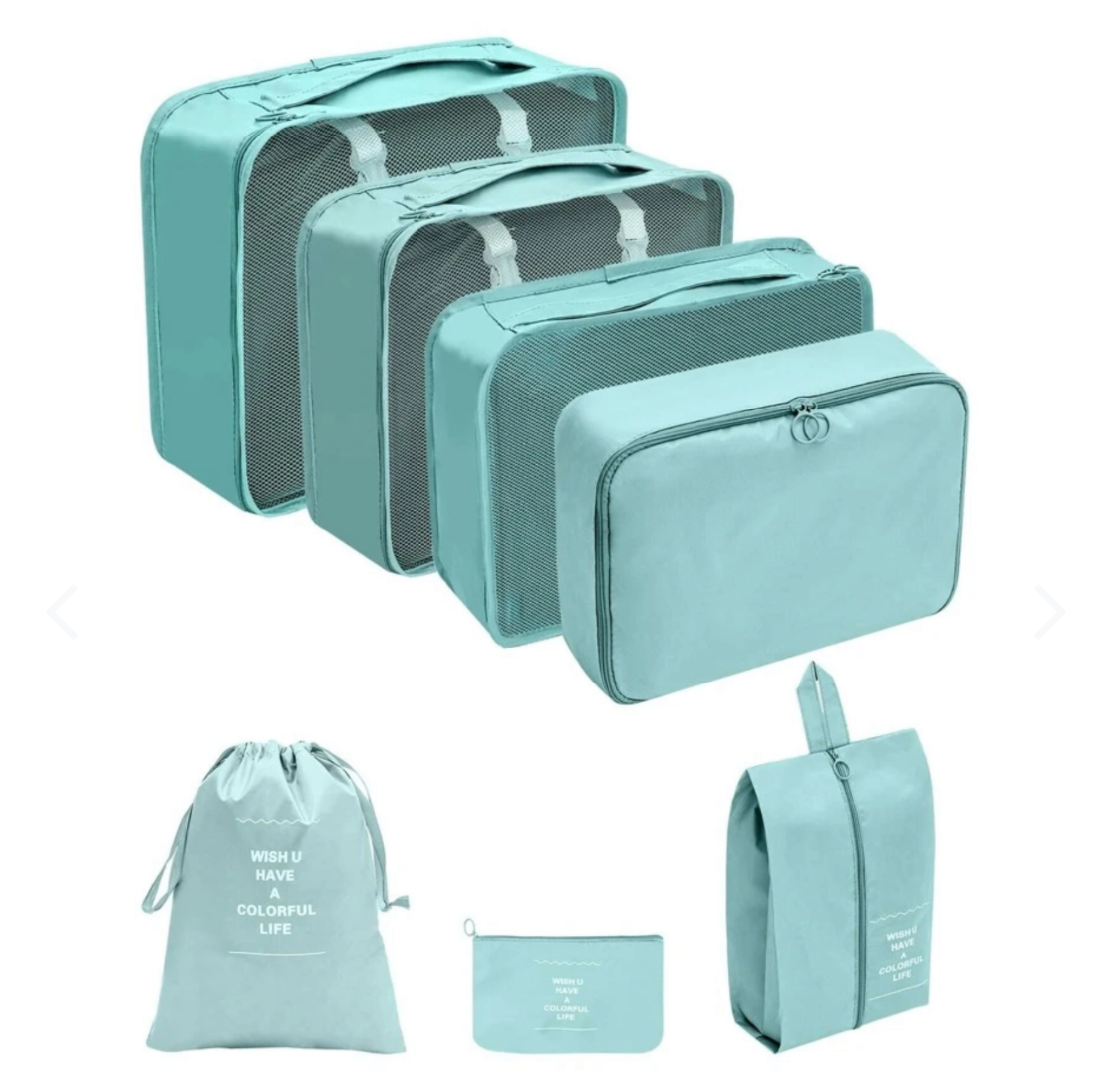 Set Organizador de Maletas 7 Piezas: ¡El desorden en tu equipaje al viajar ya no será problema! 🧳