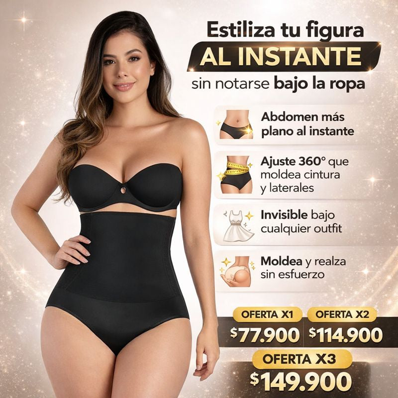 Panty Control de Abdomen Cintura Alta: Estiliza tu figura al instante sin notarse bajo la ropa ✨👙