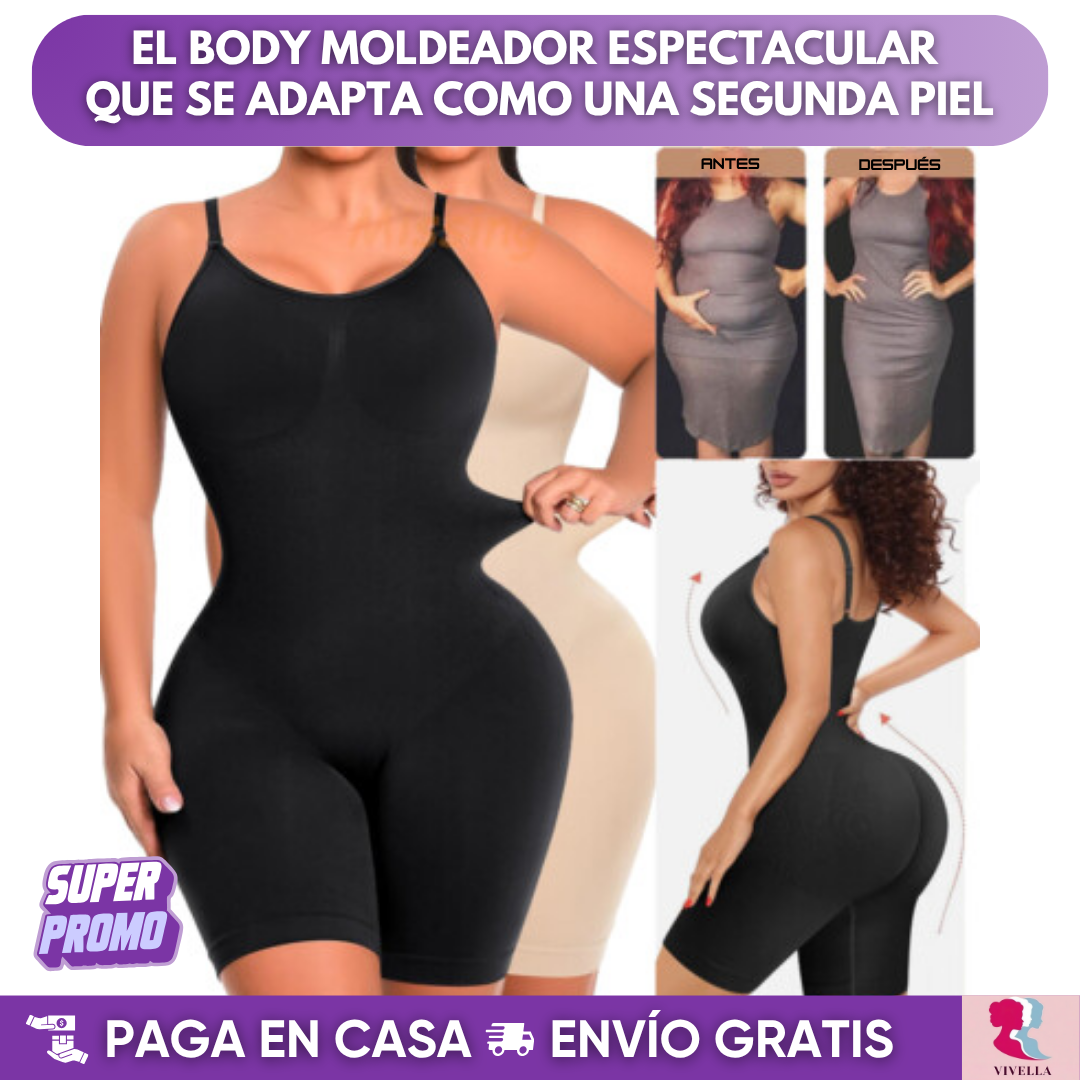 Body Moldeador Sin Costuras – Redefine tu silueta sin esfuerzo: más confianza, más curvas, más comodidad | ¡Transforma tu figura ahora! 💖
