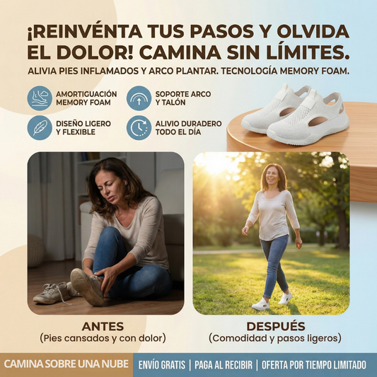 Zapatillas Ortopédicas con tecnología Memory Foam