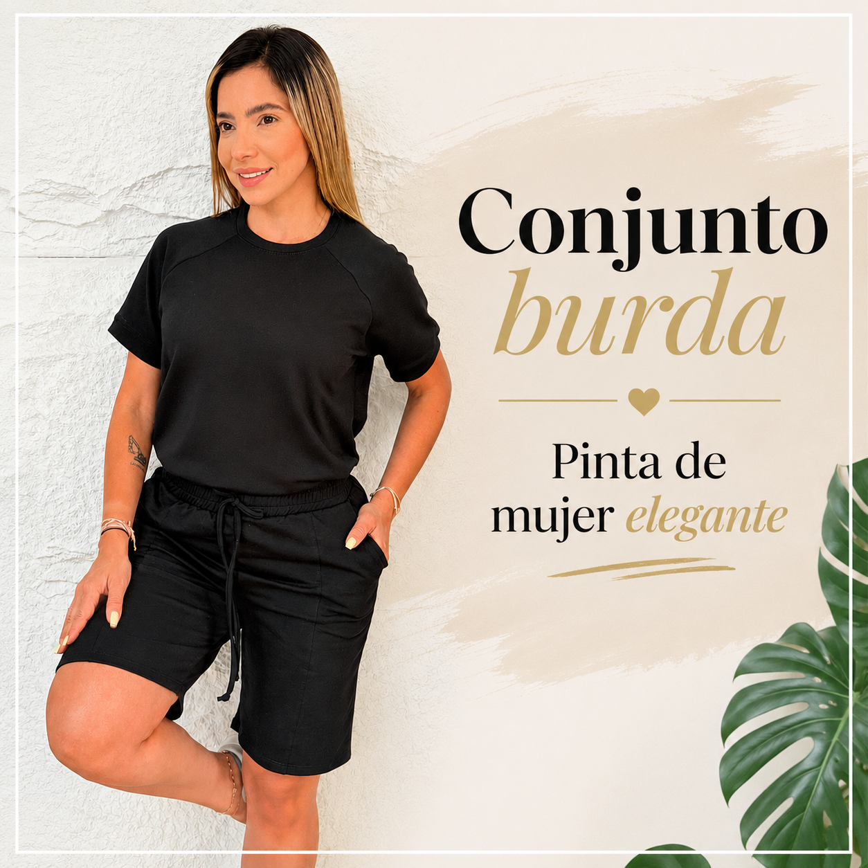 Conjunto burda - Pinta de mujer elegante💞