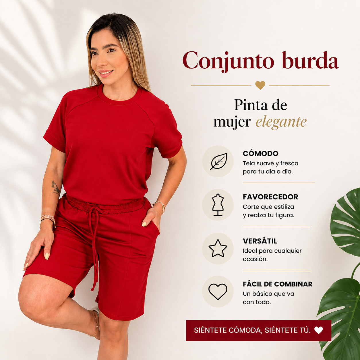 Conjunto burda - Pinta de mujer elegante💞