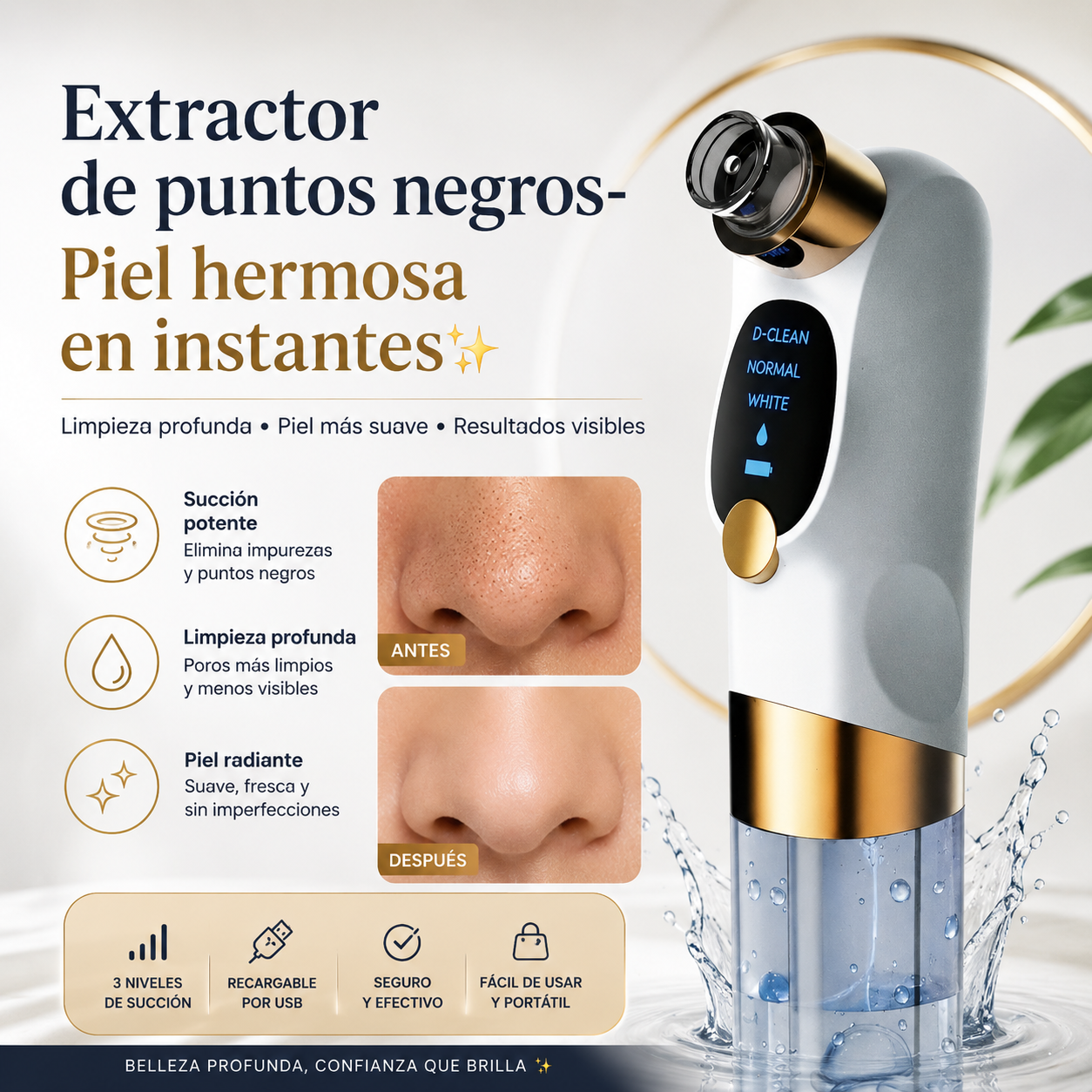 Extractor de puntos negros- Piel hermosa en instantes✨