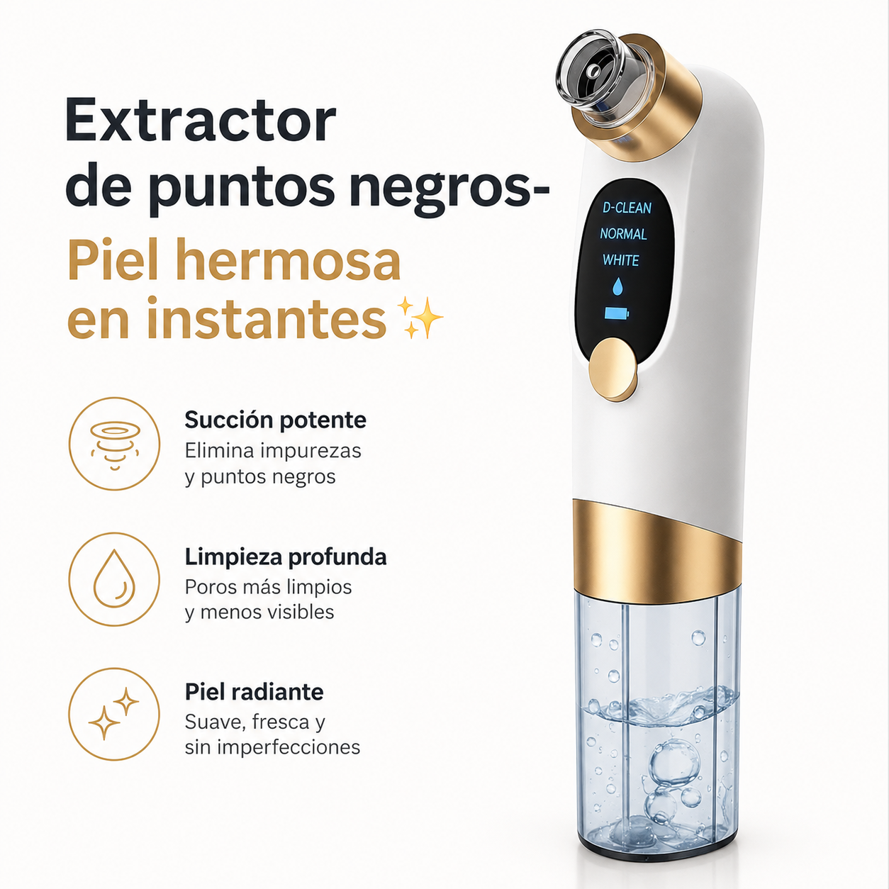 Extractor de puntos negros- Piel hermosa en instantes✨