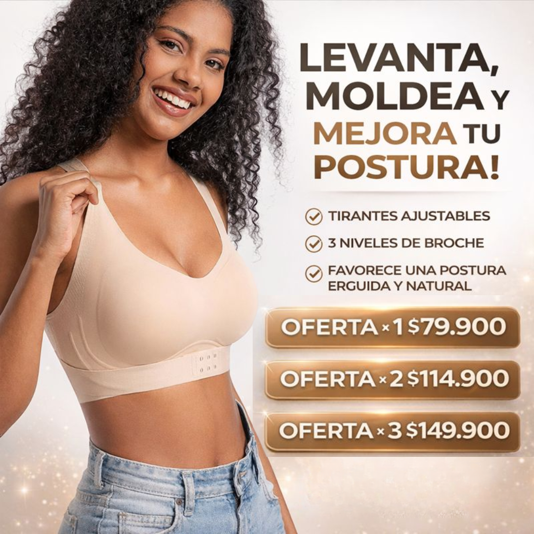 Top Corrector de Postura – Moldea tu figura, alivia tu espalda | Tirantes ajustables y 3 niveles de broches | ¡HOY con DCTO especial! 🛒