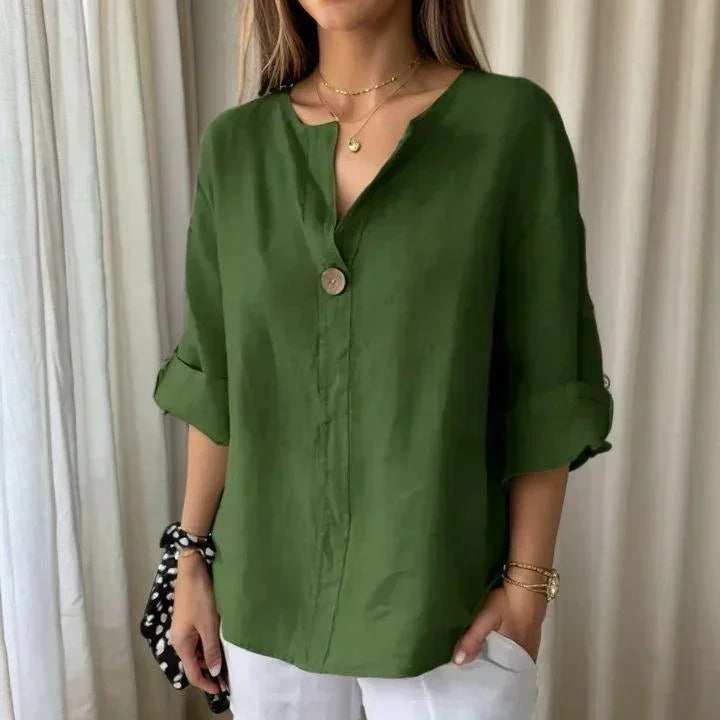 Camisa Lucienne en Lino Premium — Luce Elegante, Fresca y Sofisticada