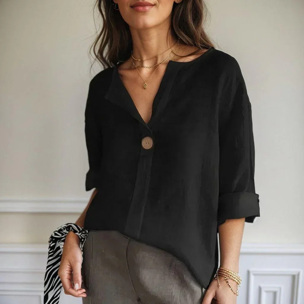 Camisa Lucienne en Lino Premium — Luce Elegante, Fresca y Sofisticada
