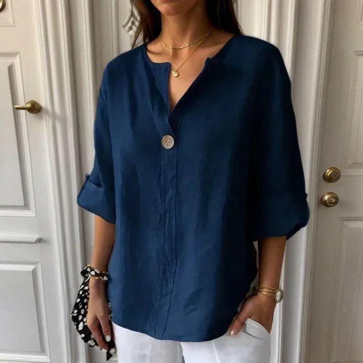 Camisa Lucienne en Lino Premium — Luce Elegante, Fresca y Sofisticada